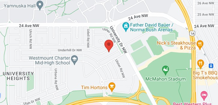 map of 2919 UNDERHILL Drive NW